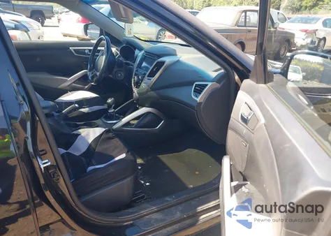 2014 Hyundai Veloster Base W/Gray from USA, damaged, VIN KMHTC6AD1EU197331